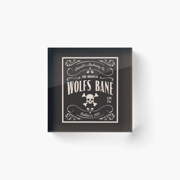 Item preview, Wolfs bane label designed and sold by legateesofmoon.