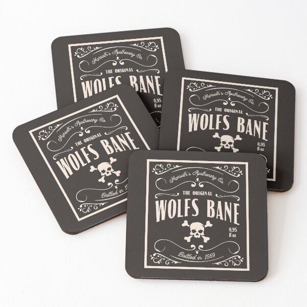 Item preview, Wolfs bane label designed and sold by legateesofmoon.