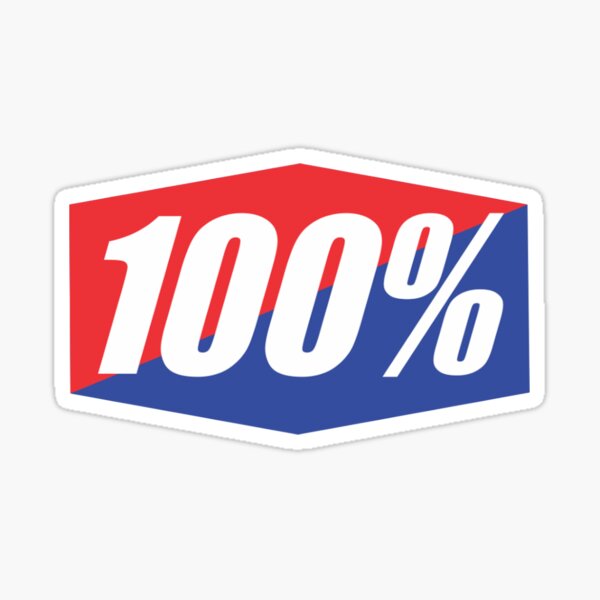 100% Sticker