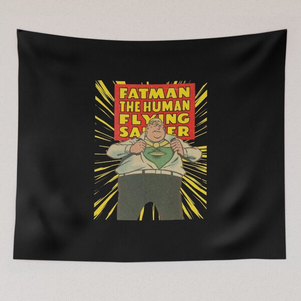 Artikelvorschau, Fat Man The Human Flying Saucer - Vintage Comic-Held entworfen und verkauft von Super-Mikoon.