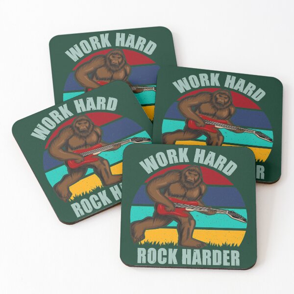 Item preview, Work hard rock harder - funny guitar  designed and sold by SidTastic .