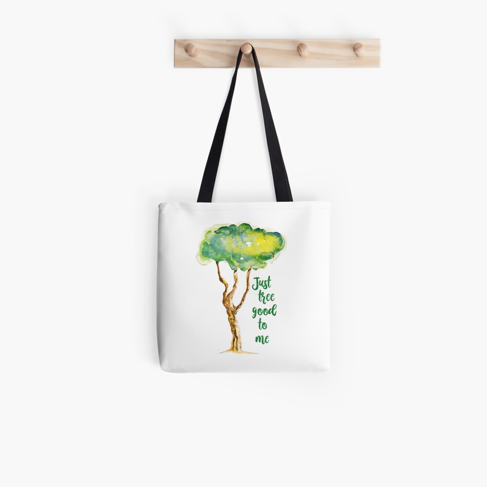 Tree with quote Tote Bag