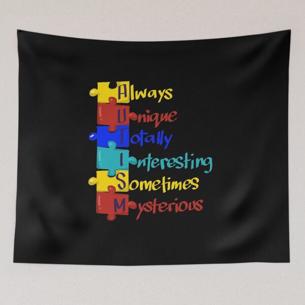 Item preview, Autism Awareness AUTISM Acronym Puzzle Gift designed and sold by TTFMerch.