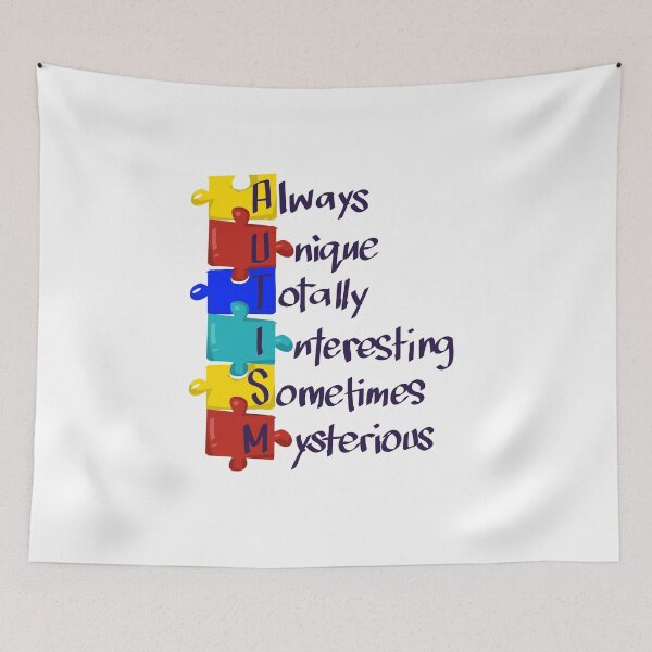 Item preview, Autism Awareness AUTISM Acronym Puzzle Gift designed and sold by TTFMerch.
