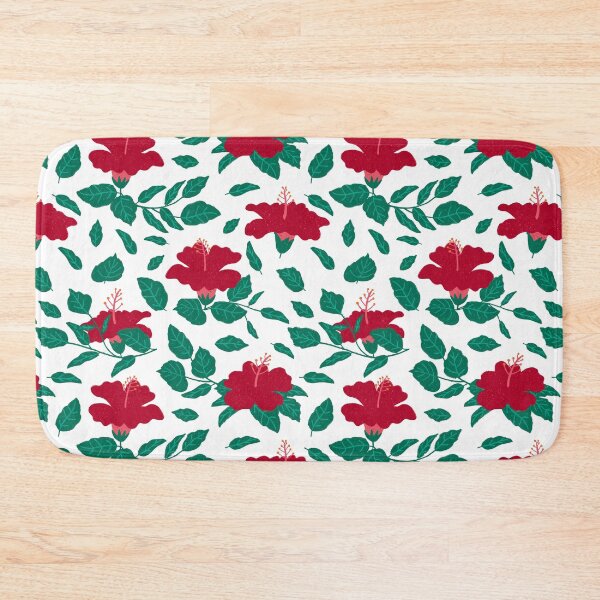 Item preview, Red Hibiscus Repeat Pattern designed and sold by suwarnaadi.