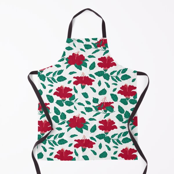 Item preview, Red Hibiscus Repeat Pattern designed and sold by suwarnaadi.