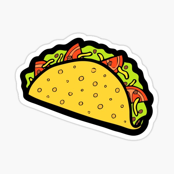 Taco Tuesday Humor Funny Food Inspirational Vinyl Sticker | Gifts Under 5  Dollars