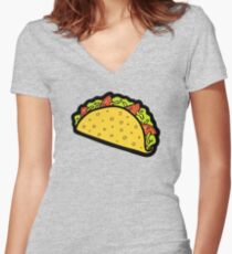 It's Taco Time! Women's Fitted V-Neck T-Shirt