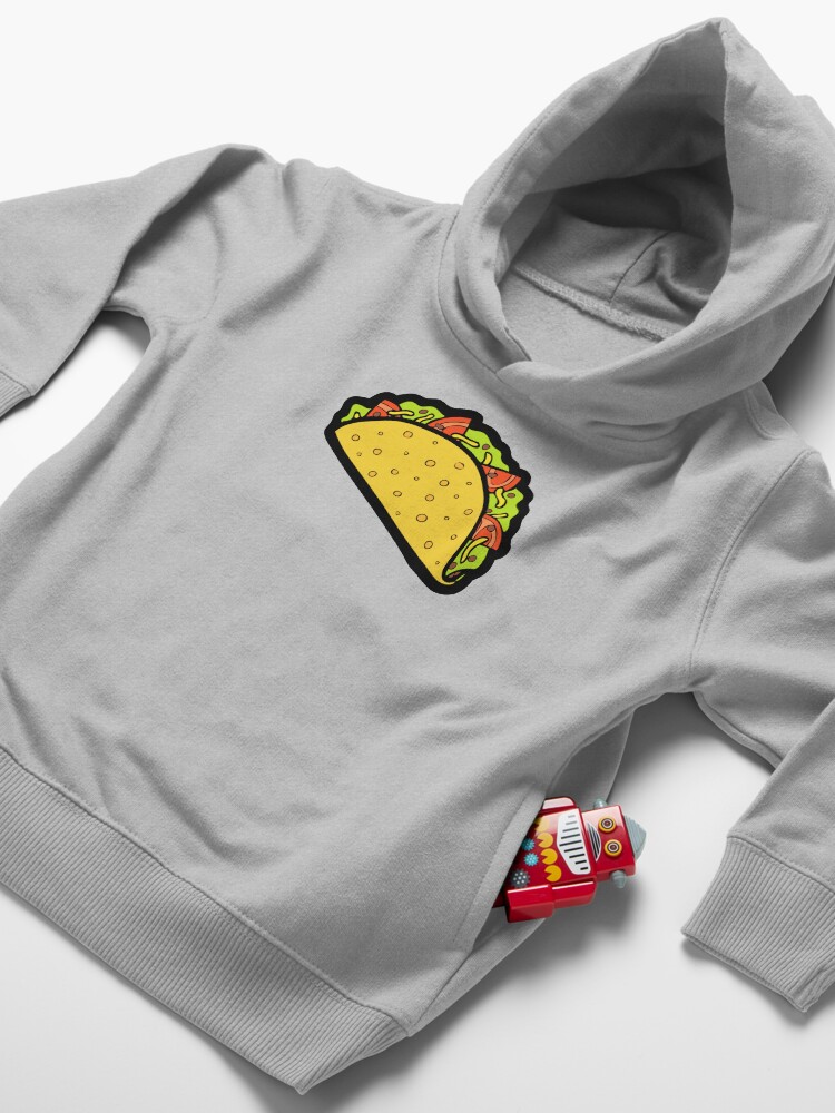 Thumbnail 4 of 5, Toddler Pullover Hoodie, It's Taco Time! designed and sold by evannave.