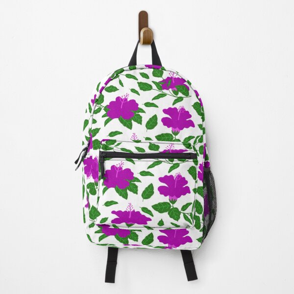 Item preview, Purple Hibiscus Flowers Repeat Pattern designed and sold by suwarnaadi.