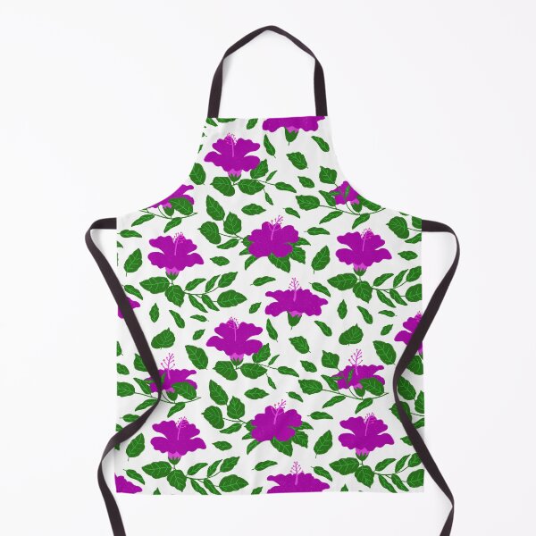 Item preview, Purple Hibiscus Flowers Repeat Pattern designed and sold by suwarnaadi.