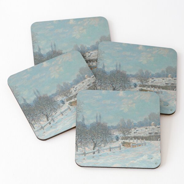 Item preview, Road to Louveciennes, Snow Effect By Alfred Sisley designed and sold by sunny-007.