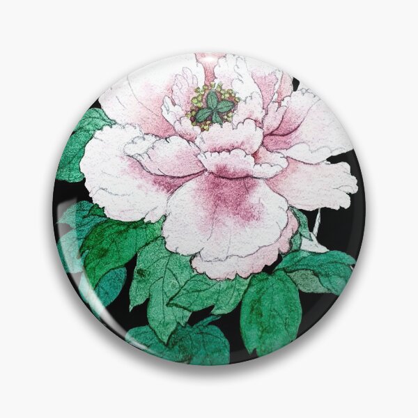 Item preview, Pink Chinese Peony Stamp designed and sold by mooonhannah.