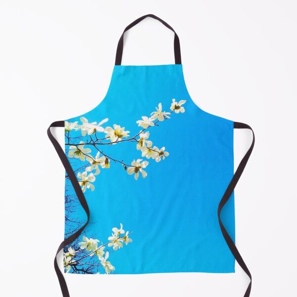 Item preview, White magnolia tree in blossom, spring season, natural background designed and sold by helenkaiy.