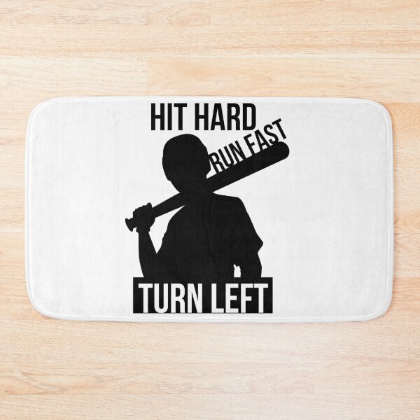 Item preview,  Hit Hard Run Fast Turn Left Baseball Gift  designed and sold by RanirO.