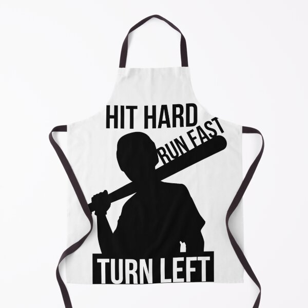 Item preview, Hit Hard Run Fast Turn Left Baseball Gift designed and sold by RanirO.