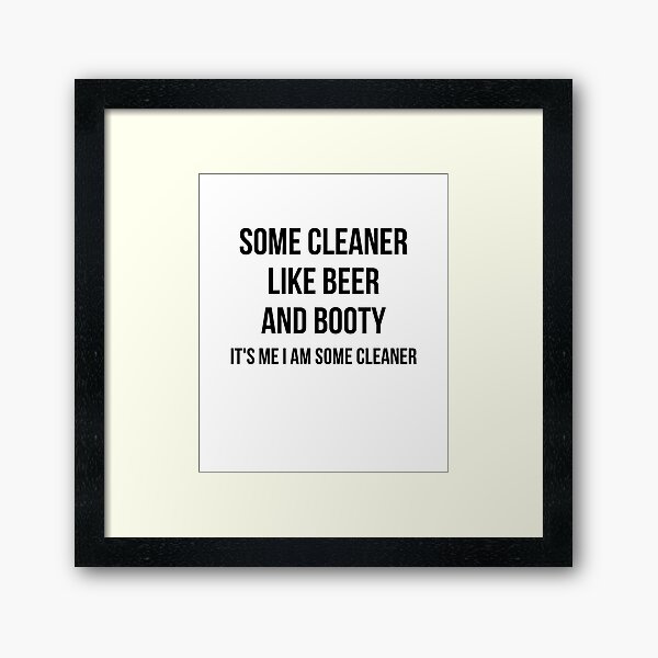 some cleaner Framed Art Print