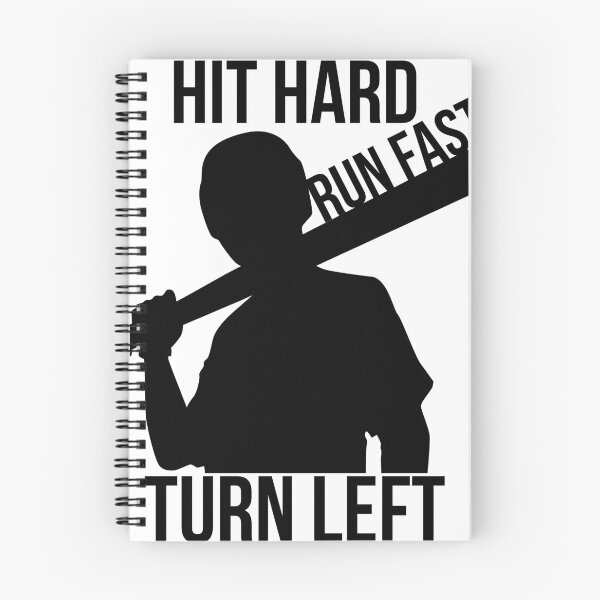 Item preview,  Hit Hard Run Fast Turn Left Baseball Gift designed and sold by RanirO.