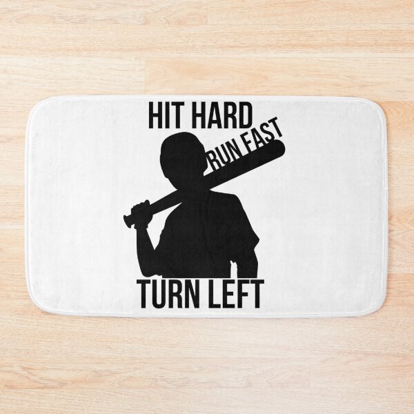 Item preview,  Hit Hard Run Fast Turn Left Baseball Gift designed and sold by RanirO.