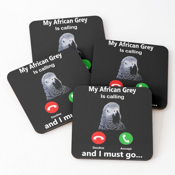 Item preview, My Afican Grey Is Calling And I Must Go, Cute Screaming Parrot, Birb Memes, Funny T-Rex African Grey designed and sold by davidcgonzale.