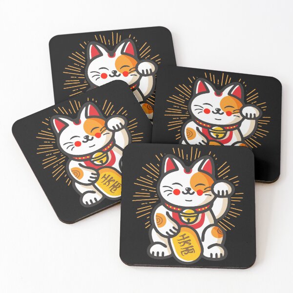 Item preview, Maneki Neko Lucky Cat Money Feline Japanese Good Luck Charm Kitten Gift designed and sold by alenaz.