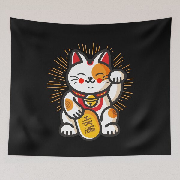 Item preview, Maneki Neko Lucky Cat Money Feline Japanese Good Luck Charm Kitten Gift designed and sold by alenaz.