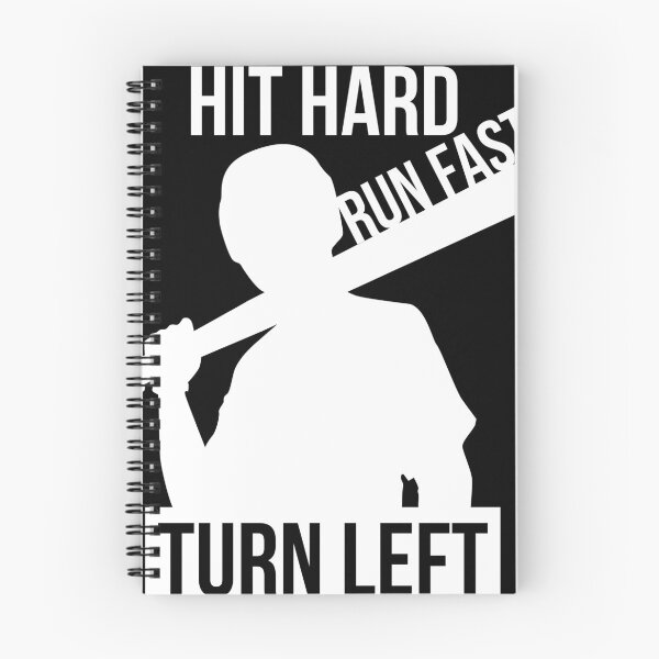 Item preview,  Hit Hard Run Fast Turn Left Baseball Gift  designed and sold by RanirO.