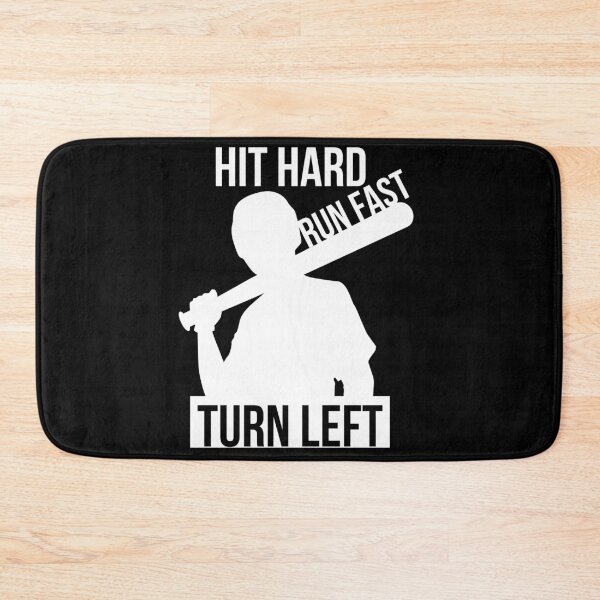 Item preview,  Hit Hard Run Fast Turn Left Baseball Gift  designed and sold by RanirO.