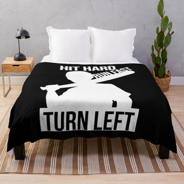 Item preview,  Hit Hard Run Fast Turn Left Baseball Gift  designed and sold by RanirO.