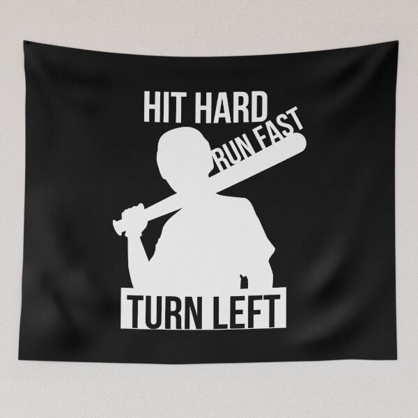 Item preview,  Hit Hard Run Fast Turn Left Baseball Gift  designed and sold by RanirO.
