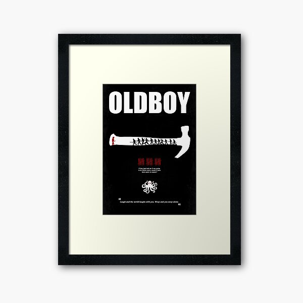 Oldboy - Minimal Movie Poster Framed Art Print