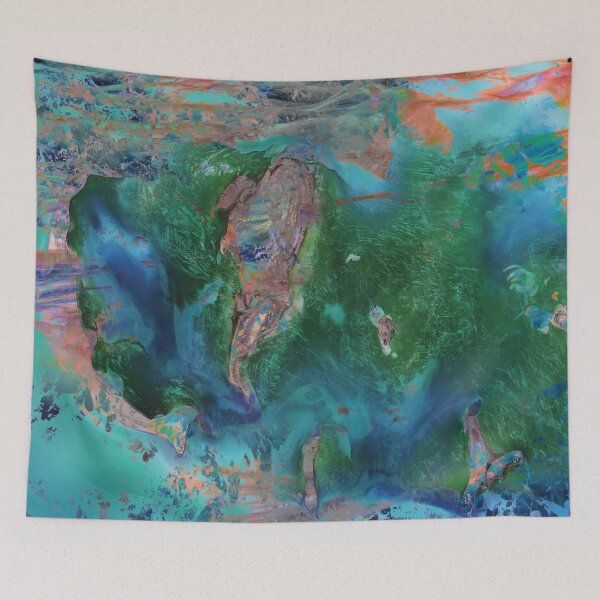Item preview, Abstract Nature Collage "Creating Space" designed and sold by funkgoddesign.