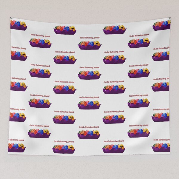 Item preview, Funny Colorful Social Distancing Please Eggs In Tray designed and sold by beaugence.