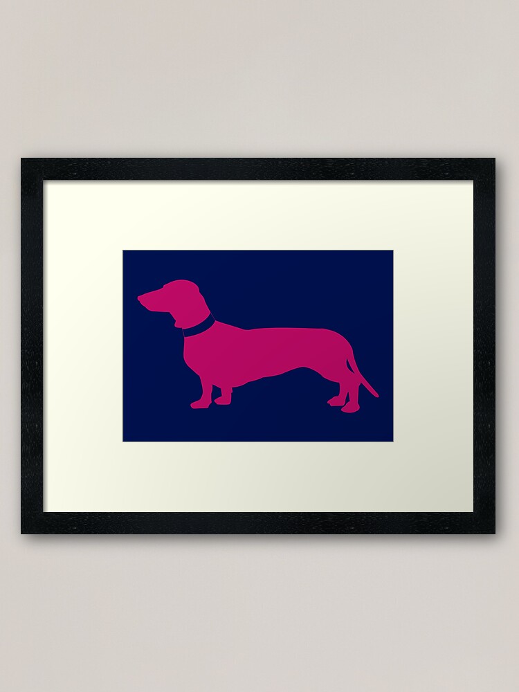 sausage dog wall art