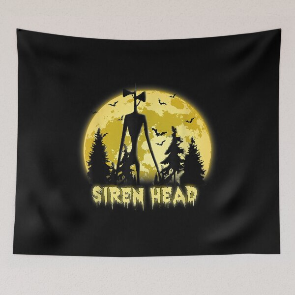 Item preview, Cryptid Yellow Moon with Bats Siren Head Folklore designed and sold by Jeronimovila.