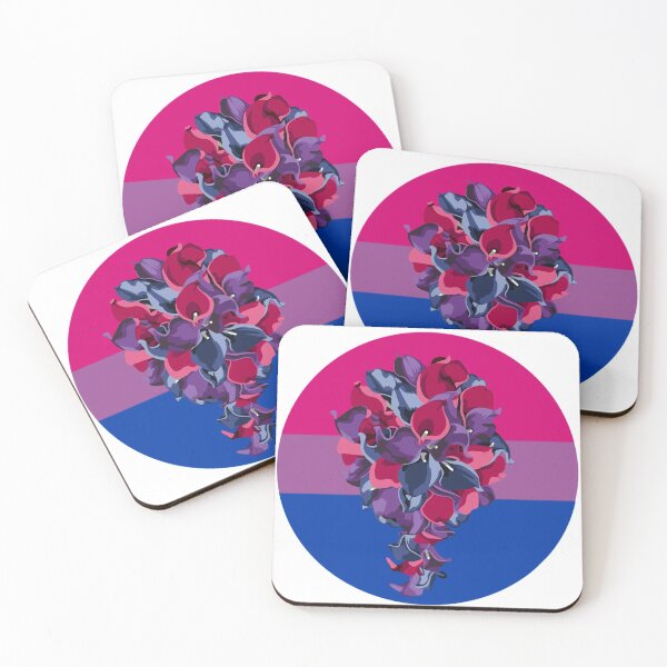 Item preview, Bi Pride Bouquet with Background  designed and sold by averypkester.