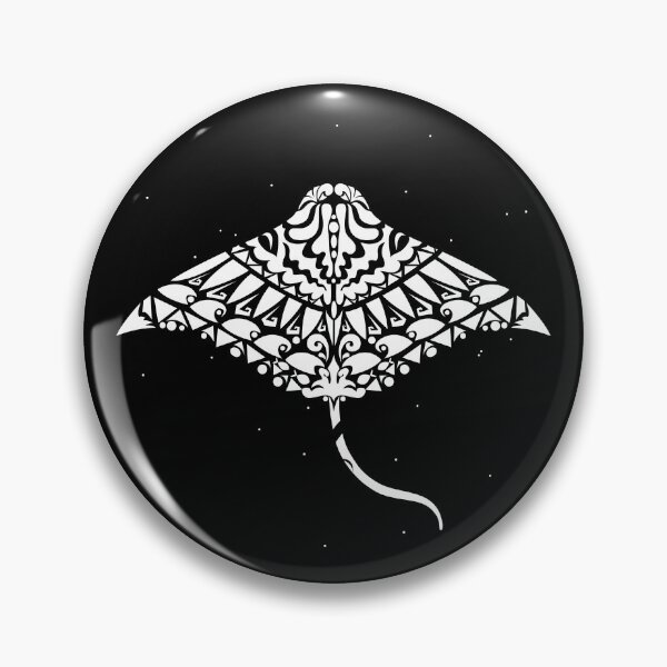 Aperçu de l'œuvre Conception graphique de tatouage tribal de raie manta créée et vendue par CreativeBridge.