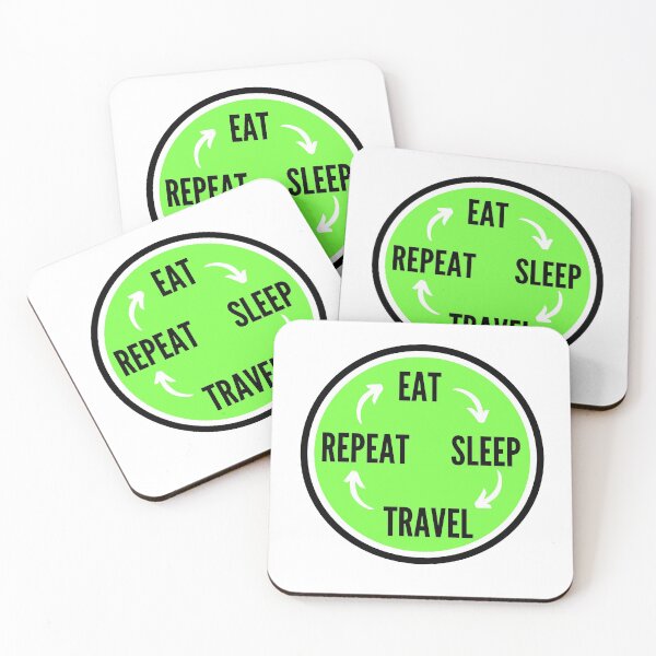 Item preview, Eat Sleep Travel Repeat designed and sold by NikitaAg.