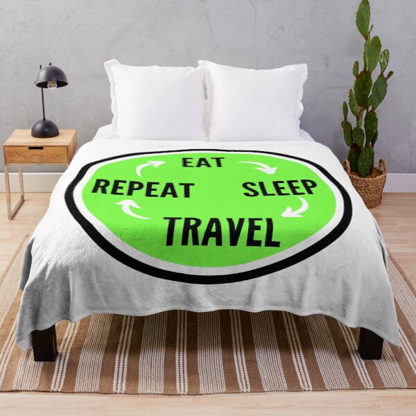 Item preview, Eat Sleep Travel Repeat designed and sold by NikitaAg.