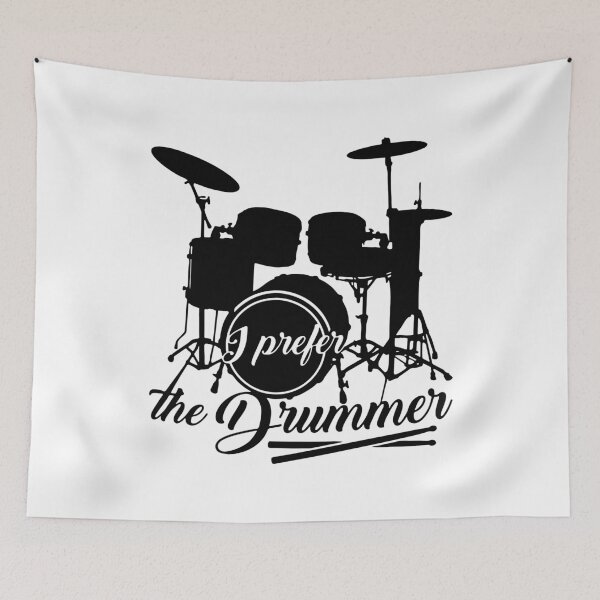 Item preview, I Prefer The Drummer designed and sold by MakeItTrend.