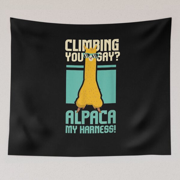 Item preview, Climbing You Say Alpaca My Harness I Rock Climber  designed and sold by manidala.