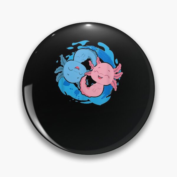 Item preview, Axolotl Yin Yang Axolotls  designed and sold by manidala.