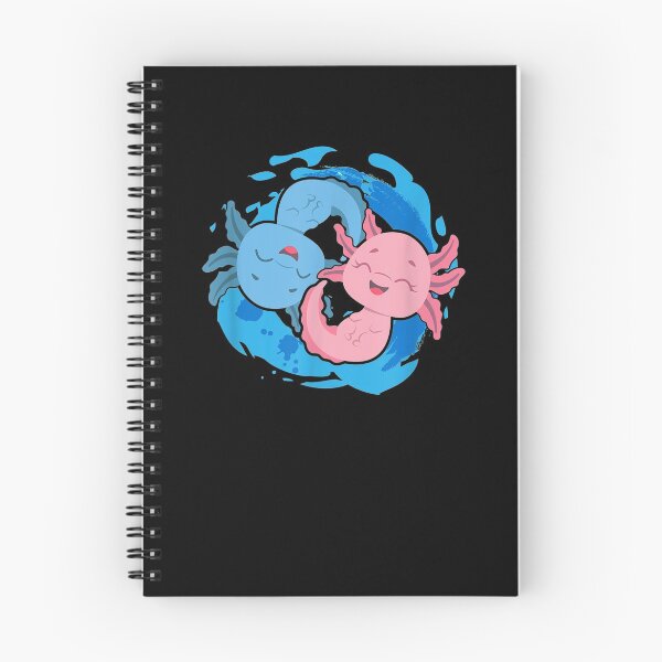 Item preview, Axolotl Yin Yang Axolotls  designed and sold by manidala.