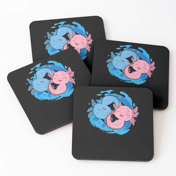 Item preview, Axolotl Yin Yang Axolotls  designed and sold by manidala.