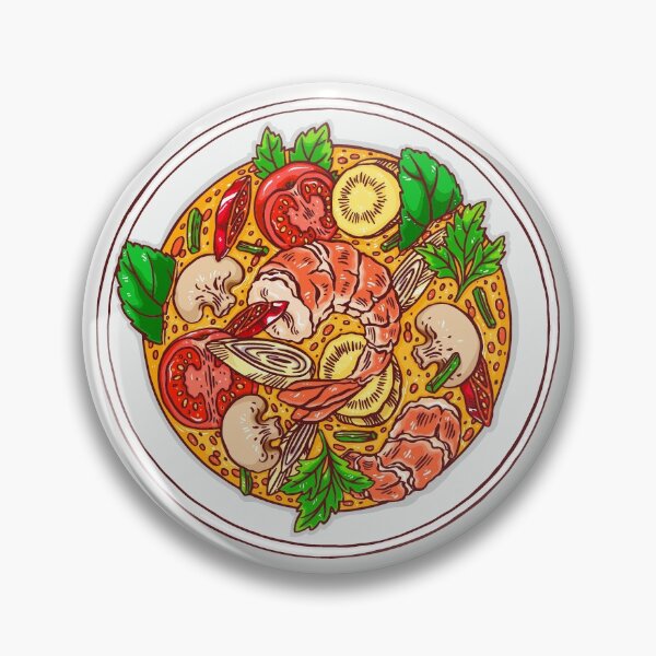 Item preview, Tom Yum Kung Thai Popular Dishes Drawing Design  designed and sold by Wisit Thongngam.