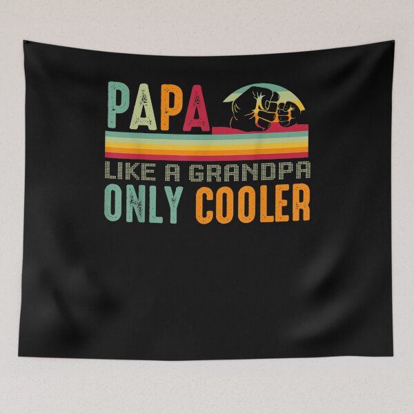 Item preview, Papa Like A Grqandpa Only Cooler Vintage Papa Dad Father  designed and sold by manidala.