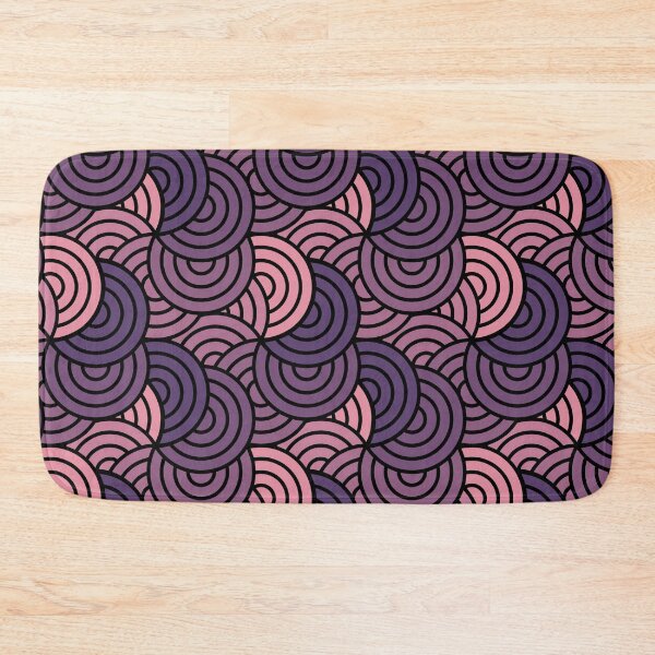 Item preview, Overlapping circles lines pattern in purple designed and sold by ClumsyCat.