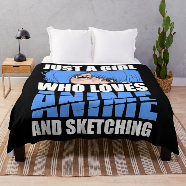 Item preview, Just A Girl Who Loves Anime And Sketching Manga Anime  designed and sold by bestshirtdesign.