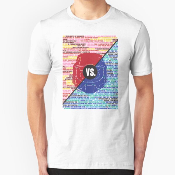 Red Vs. Blue Slim Fit T-Shirt