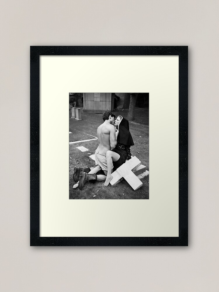 Nun Sex Framed Art Print For Sale By Blasphemyth Redbubble